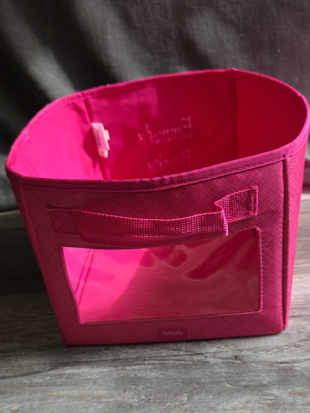 thirty-one Hot Pink Organizer Bin with Clear Panel